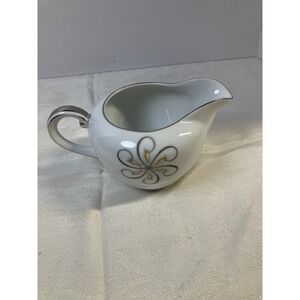 Wentworth China‎ Eterna Rhapsody Creamer Japan Floral Gold Silver Trim
